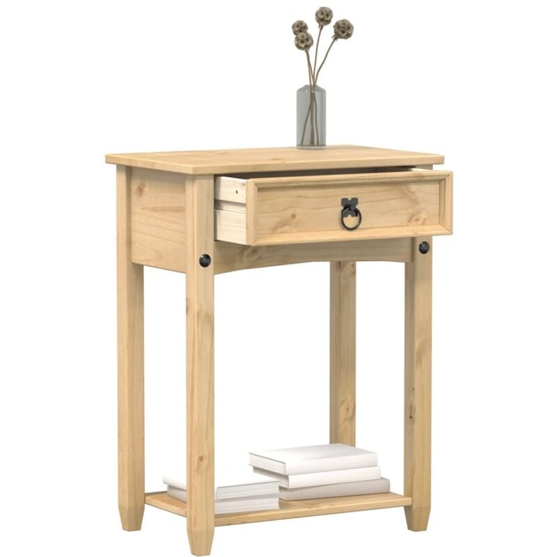 Design In - Table console,Table d'appoint,Bout de canapé Corona 55x35x73 cm bois de pin massif CFW56886