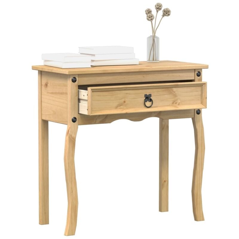 Design In - Table console,Table d'appoint,Bout de canapé Corona 73x35x73 cm bois de pin massif CFW94272