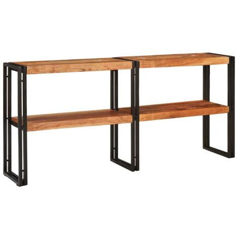 Table console，Table d'appoint，Bout de canapé Marron 160 x 33 x 75 cm Bois d'acacia massif CFW47076