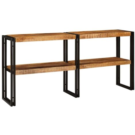 Table console，Table d'appoint，Bout de canapé Marron 160 x 33 x 75 cm bois de manguier massif CFW89207