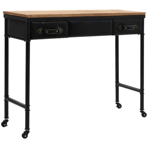 Table console，Table d'appoint，Bout de canapé MDF et bois de sapin 100 x 33,5 x 80 cm CFW914145