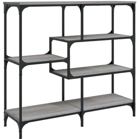 Table console，Table d'appoint，Bout de canapé sonoma gris 103x32x95 cm bois d'ingénierie CFW77952