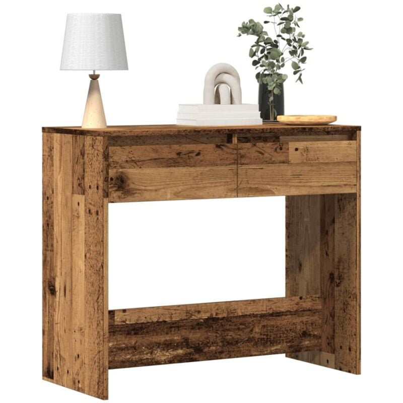 Design In - Table console,Table d'appoint,Bout de canapé vieux bois 89x41x76,5 cm bois d'ingénierie CFW81941