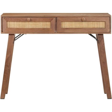 Table console,Table d'entrée 100x35x76 cm Bois de manguier massif ASD53045
