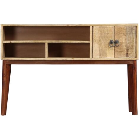 Table console,Table d'entrée 115x30x76 cm Bois de manguier massif brut ASD44835