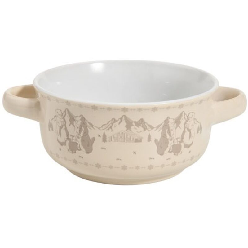Table et cook - bol soupe marmotte creme 13,5CM avec anse Table et cook - bol soupe marmotte creme 13,5CM avec anse