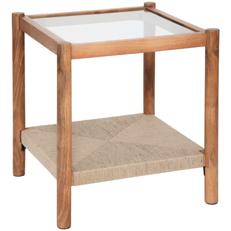 Atmosphera - Table d appoint Apala 50x50cm marron créateur d'intérieur