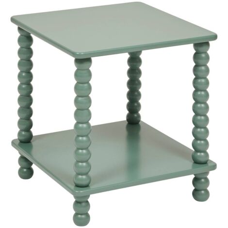 Table d appoint Chamlo vert olive 40x40cm - Atmosphera créateur d'intérieur