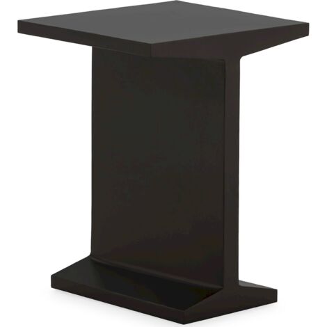 Table d appoint design en métal noir élégance moderne - noir mat élégant