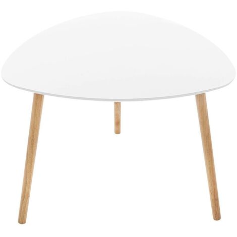 2 tables gigognes Lenia - Transparent - L.46/51 cm | , créateur d'intérieur