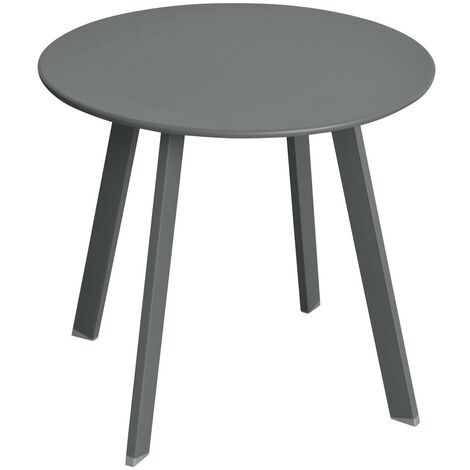 Table d appoint Saona tonka marron mat D50cm - Hespéride - Tonka