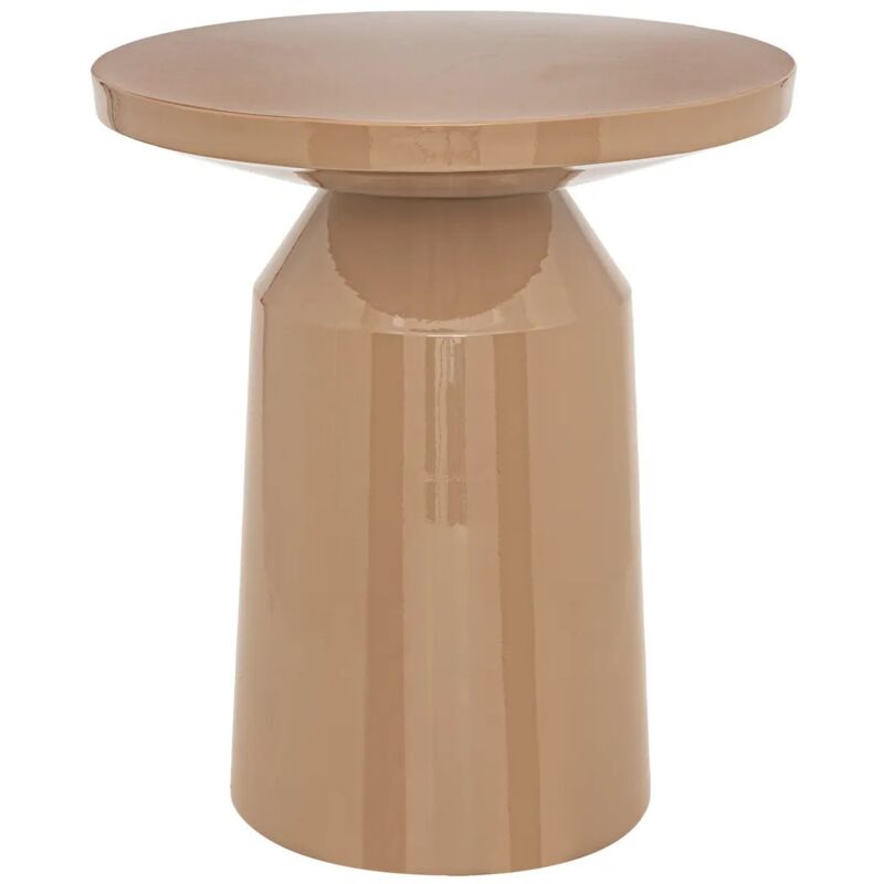 Table d appoint totem Sita métal beige D38cm Atmosphera créateur d'intérieur