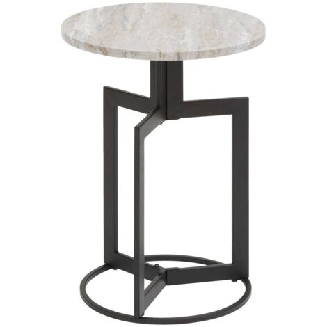 Table d appoint Tusco noir 35x35cm - Atmosphera créateur d'intérieur