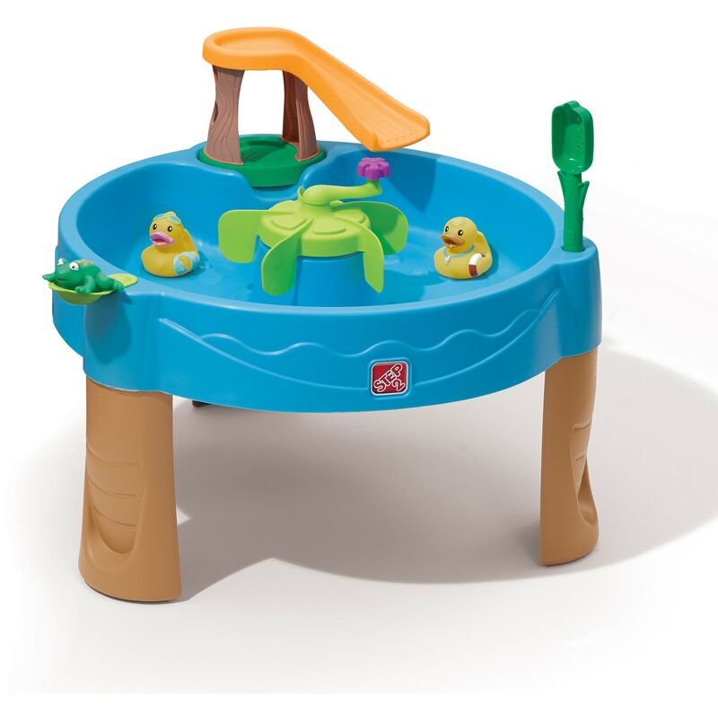 Step2 - Duckpond Table d'eau pour Enfants Table de Jeu Enfant à Eau avec Kit d'Accessoires de 6 Pièces Table d'activité / Jouet pour Le Jardin - Jaune