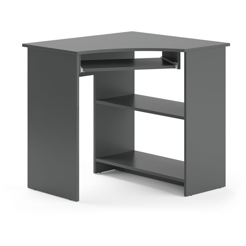 Vicco - Bureau d'angle Odin, Anthracite, 83 x 76 cm