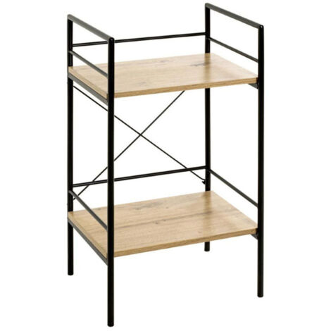 Table d'Appoint 2 Niveaux "Fidelo" 62cm Chêne