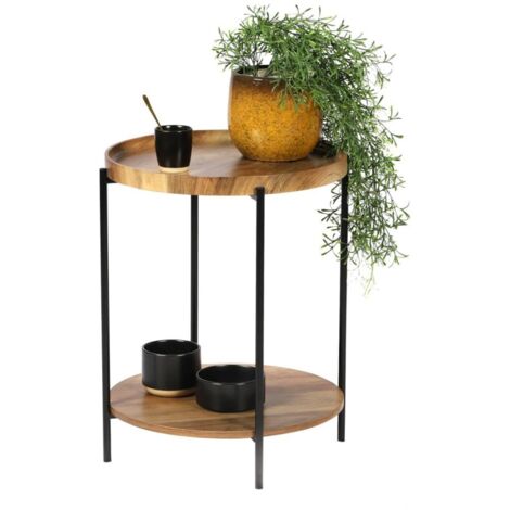 Table d'appoint 2 niveaux JOYA diam 42cm
