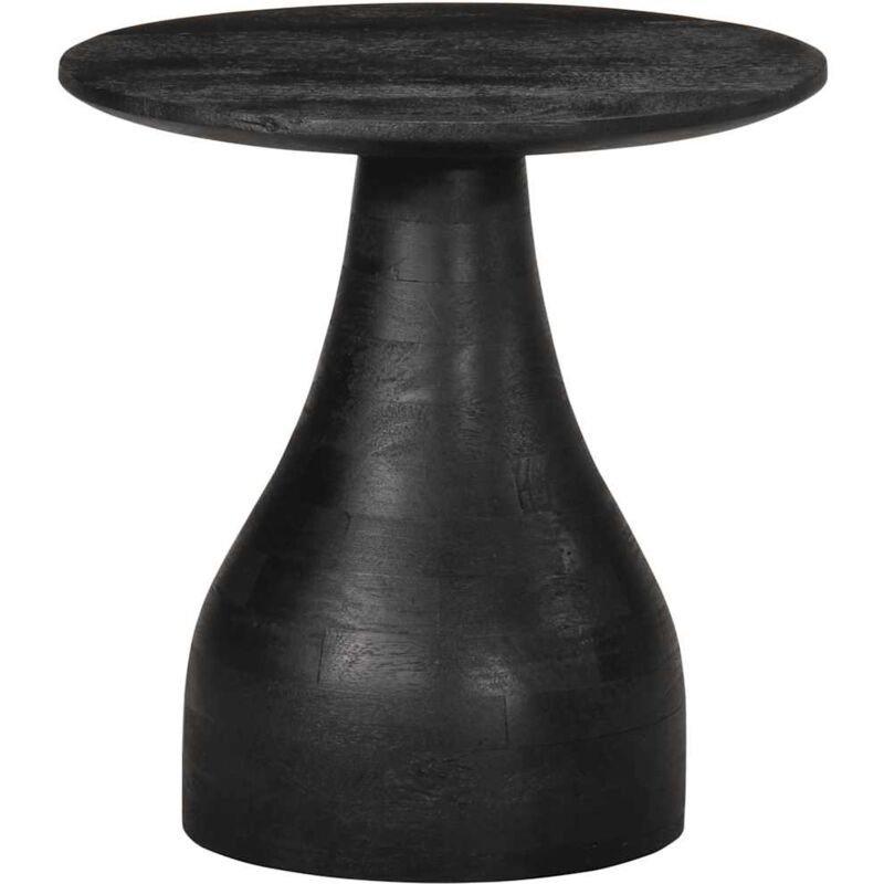 Vidaxl - Table d'appoint noir Ø40x40 cm bois de manguier massif