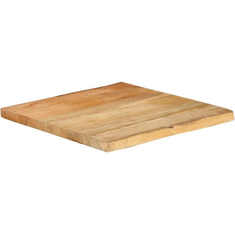 Dessus de table 40x40x2,5 cm bord vivant bois massif manguier - Vidaxl