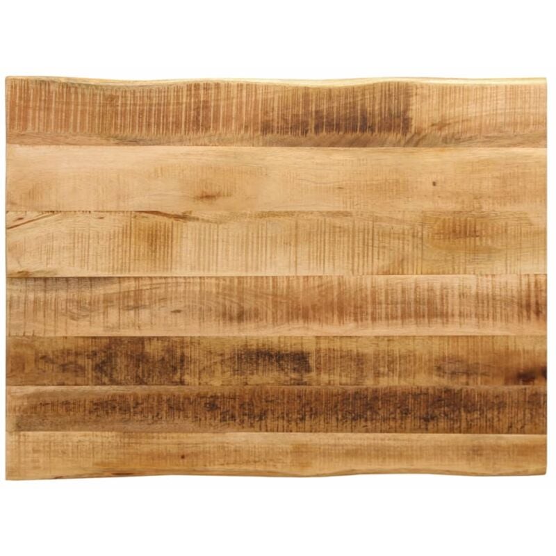 Dessus de table bord vivant 90x60x3,8 cm bois de manguier brut - Vidaxl