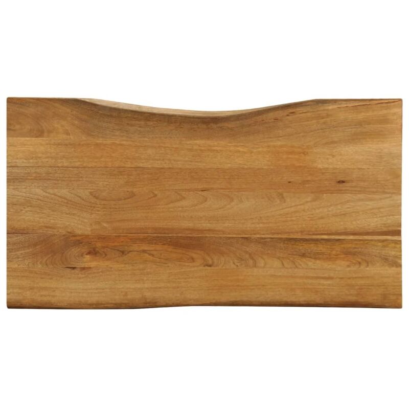 Dessus de table 100x60x2,5 cm bord vivant bois massif manguier - Vidaxl