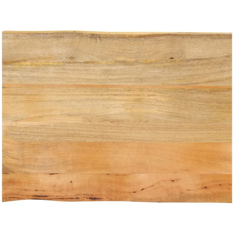 Dessus de table 70x60x2,5 cm bord vivant bois massif manguier Vidaxl