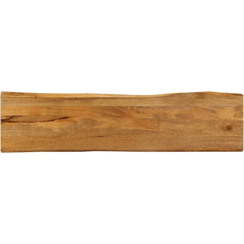 Dessus de table 180x40x2,5 cm bord vivant bois massif manguier Vidaxl