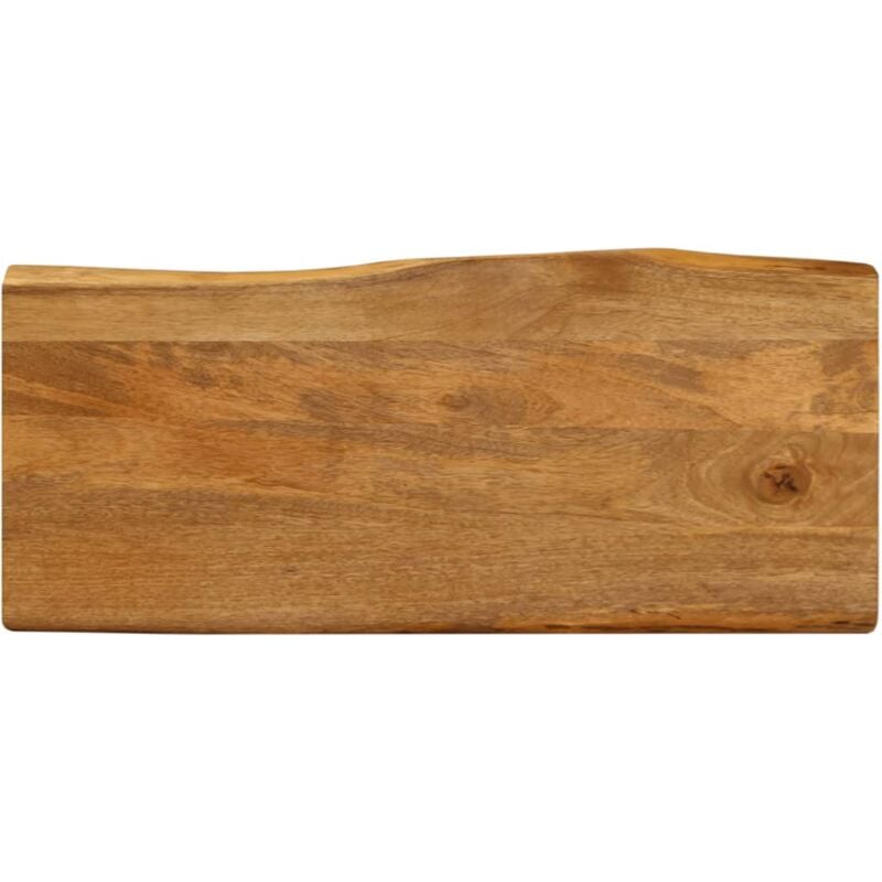 Dessus de table 80x40x2,5 cm bord vivant bois massif manguier Vidaxl