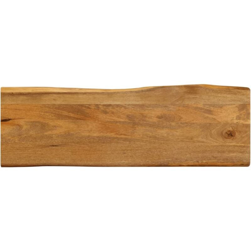 Dessus de table 140x40x2,5 cm bord vivant bois massif manguier Vidaxl