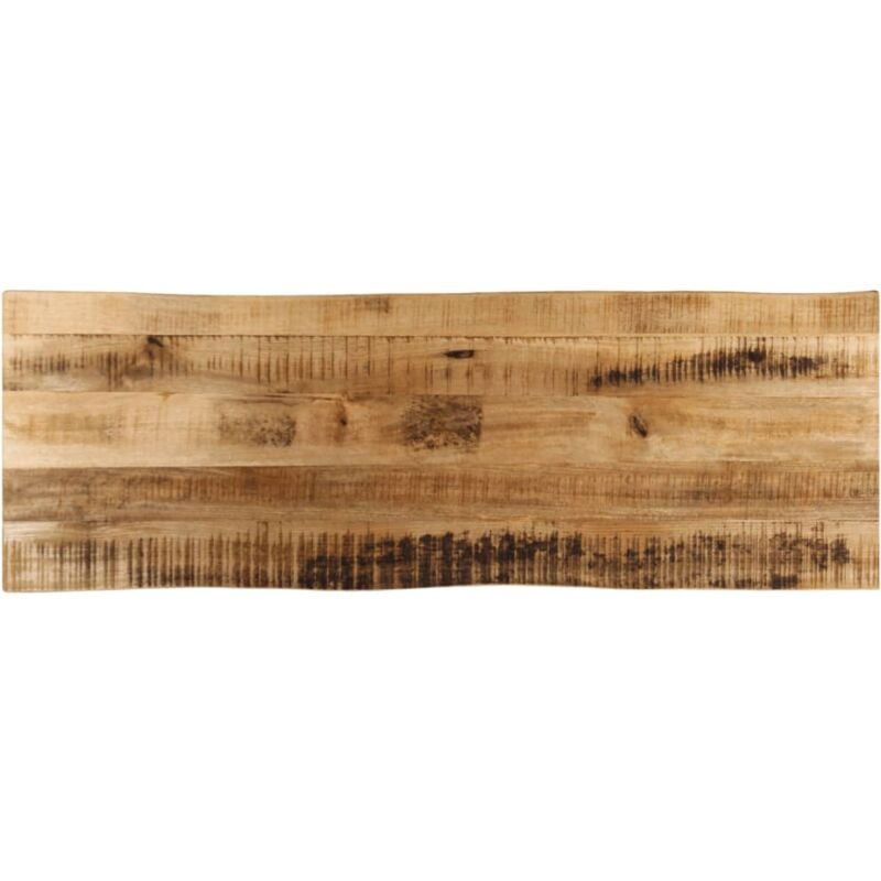 Dessus de table bord vivant 110x40x2,5 cm bois de manguier brut Vidaxl