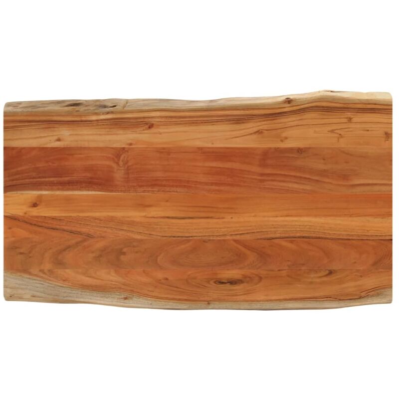 Dessus de table 100x60x2,5cm rectangulaire bois massif d'acacia Vidaxl