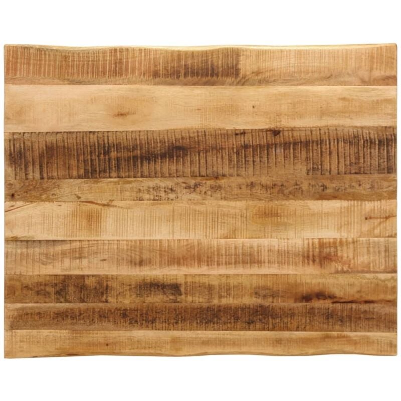 Dessus de table bord vivant 110x80x2,5 cm bois de manguier brut Vidaxl