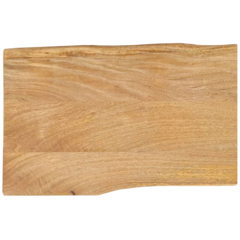 Dessus de table 60x40x2,5 cm bord vivant bois massif manguier Vidaxl