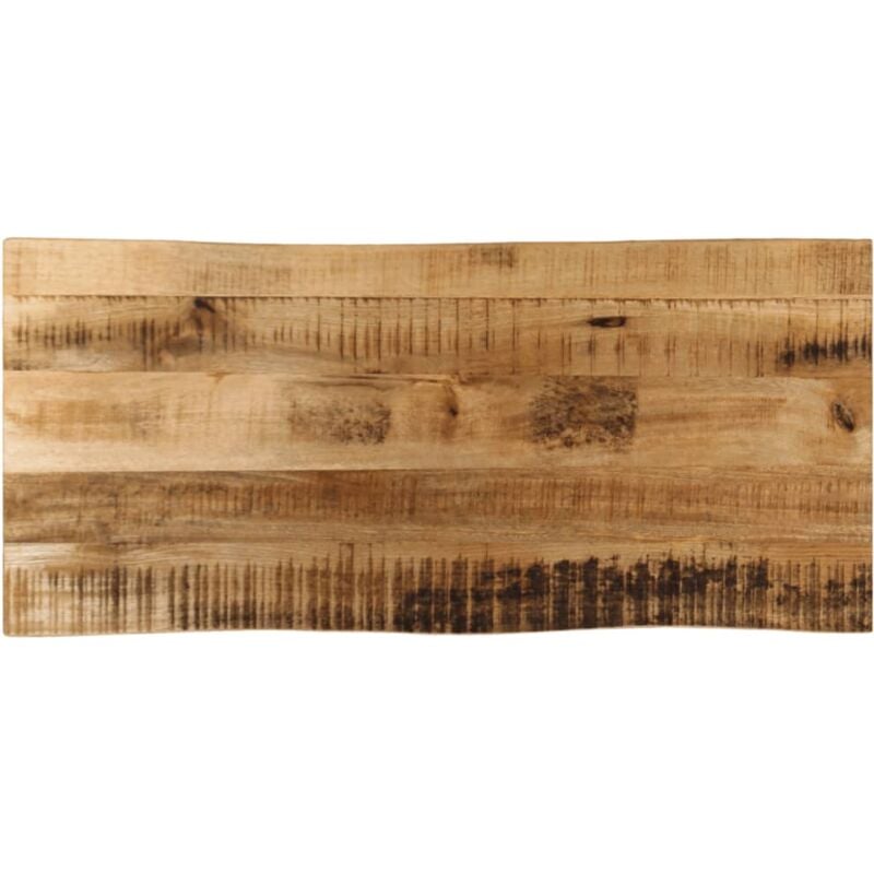 Dessus de table bord vivant 90x40x2,5 cm bois de manguier brut Vidaxl
