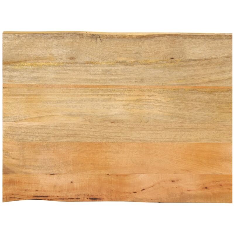 Dessus de table 80x60x2,5 cm bord vivant bois massif manguier Vidaxl