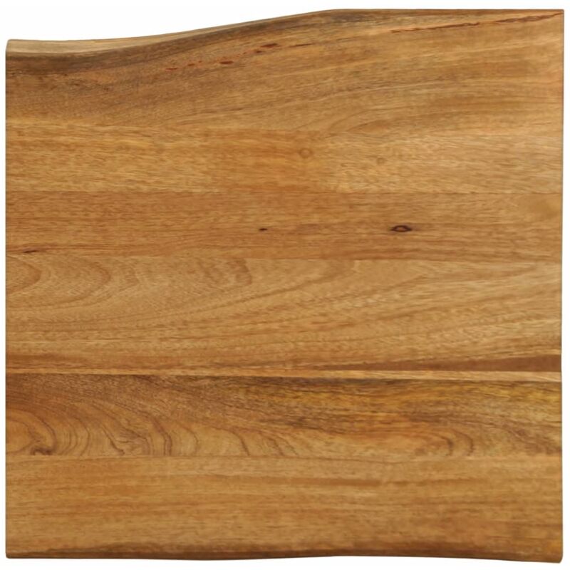 Dessus de table 60x60x2,5 cm bord vivant bois massif manguier vidaXL