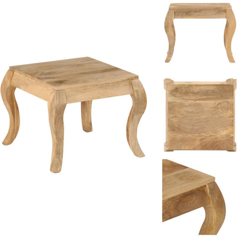 Vidaxl - Table d'appoint 45x45x40 cm Bois de manguier massif - Table Basse - Table D'appoint - Meubles Vintage - Mobilier Rustique - Bois Massif