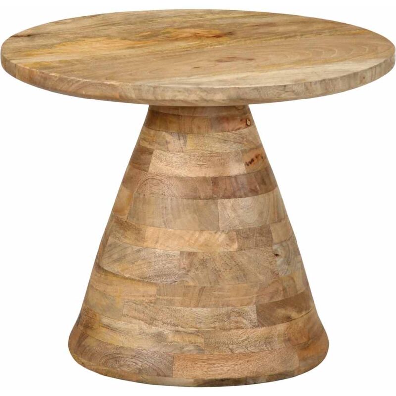 Table d'appoint Ø50x40 cm bois de manguier massif - Vidaxl