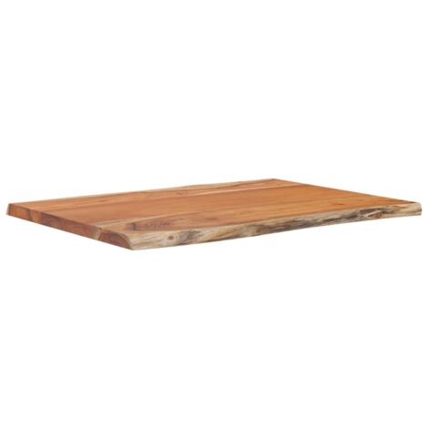 Table d'appoint 50x40x2,5 bois massif acacia bordure assortie