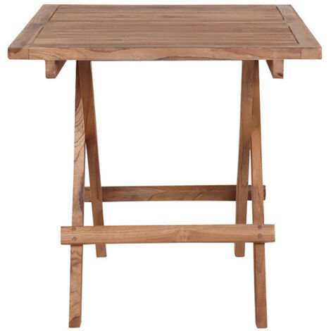 Table d'appoint 50x50 cm en teck naturel