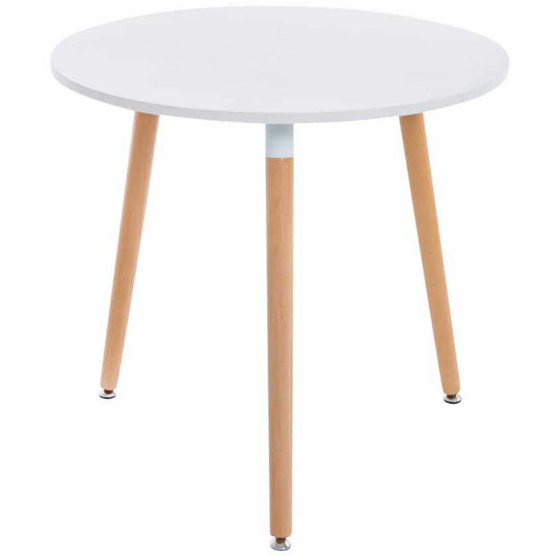 Table de cuisine scandinave de style scandinave en couleurs variées à 3 pattes Couleur : Blanc