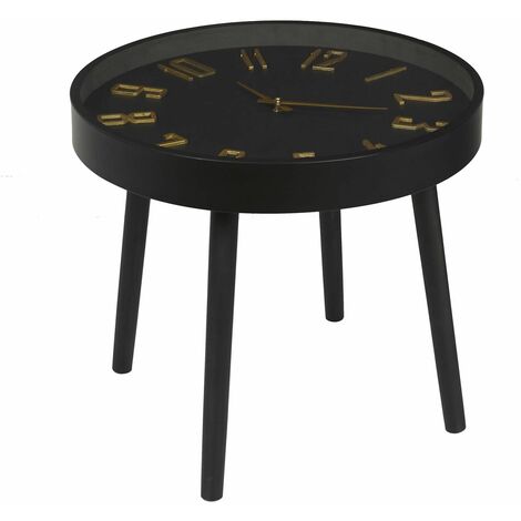Table d'appoint avec horloge silencieuse LOUNGE