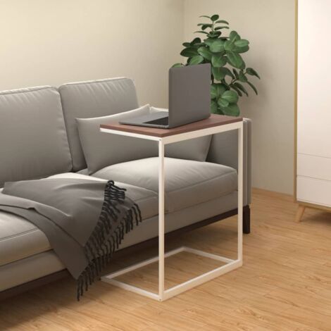 Table d'appoint Blanc 55x35x66 cm Bois d'ingénierie vidaXL
