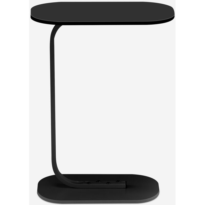 Ahd Amazing Home Design – Table d'appoint blanche et noire pour canapé Kavet – Structure métal peint – Plateau MDF laminé – Dimensions 45x30x60 cm Ahd Amazing Home Design – Table d'appoint blanche et noire pour canapé Kavet – Structure métal peint – Plateau MDF laminé – Dimensions 45x30x60 cm