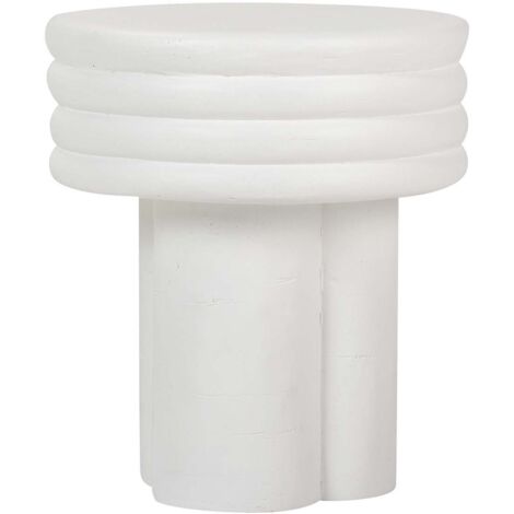 Table d'appoint blanche Sedit 37 x 37 x 42 cm