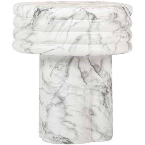 Table d'appoint blanche Sedit 37 x 37 x 42 cm