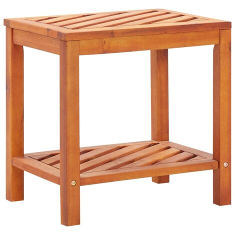 Table d'appoint Bois d'acacia massif 45 x 33 x 45 cm vidaXL