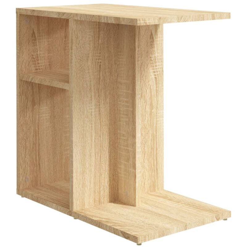 Décoshop26 - Table d'appoint bout de canapé 50 x 30 x 50 cm en bois d'ingénierie couleur chêne DEC032418