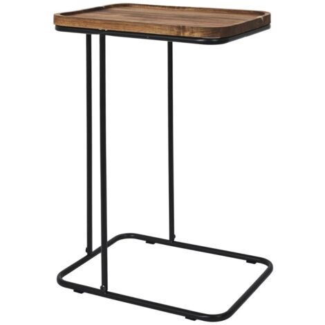 Table d'appoint bout de canapé en acacia