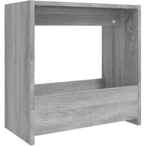 Table d'appoint bout de canapé meuble de salon 50 x 26 x 50 cm bois d'ingénierie gris DEC032529